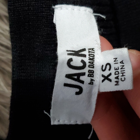 Black Stripe Cold Shoulder Sweater - Picture 5 of 5